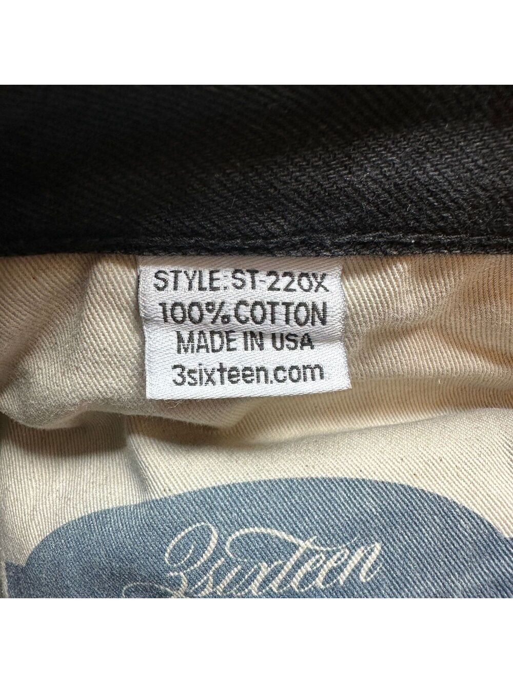 3sixteen ST-220X Dbl Black Selvedge Denim Jeans 31x31 Kuroki 14.5oz US Thrashed - Picture 10 of 11